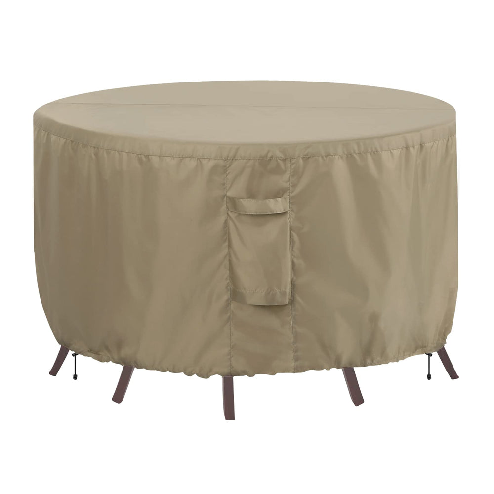 OutdoorLines front view of round cover showing full waterproof protection