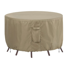 OutdoorLines front view of round cover showing full waterproof protection