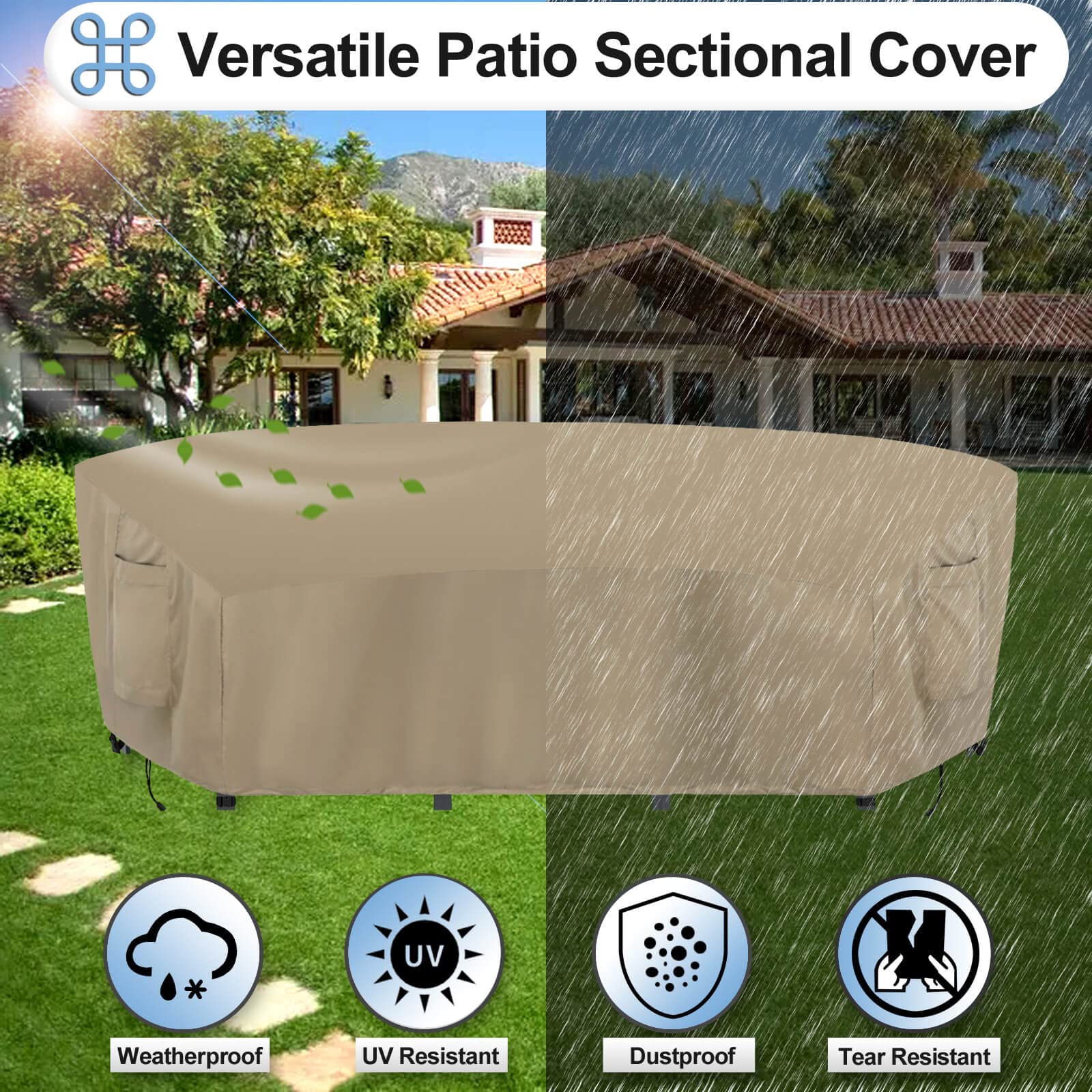 OutdoorLines padded handle and reinforced stitching for easy secure installation