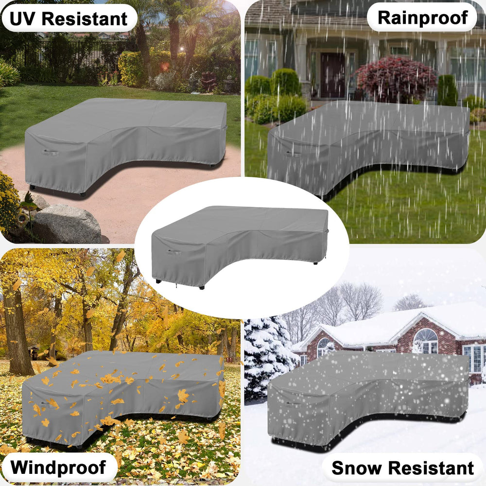 OutdoorLines scale comparison showing cover fit on an 89-inch-side sectional for correct sizing