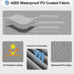 OutdoorLines side mesh vents and padded handle for airflow and easier handling