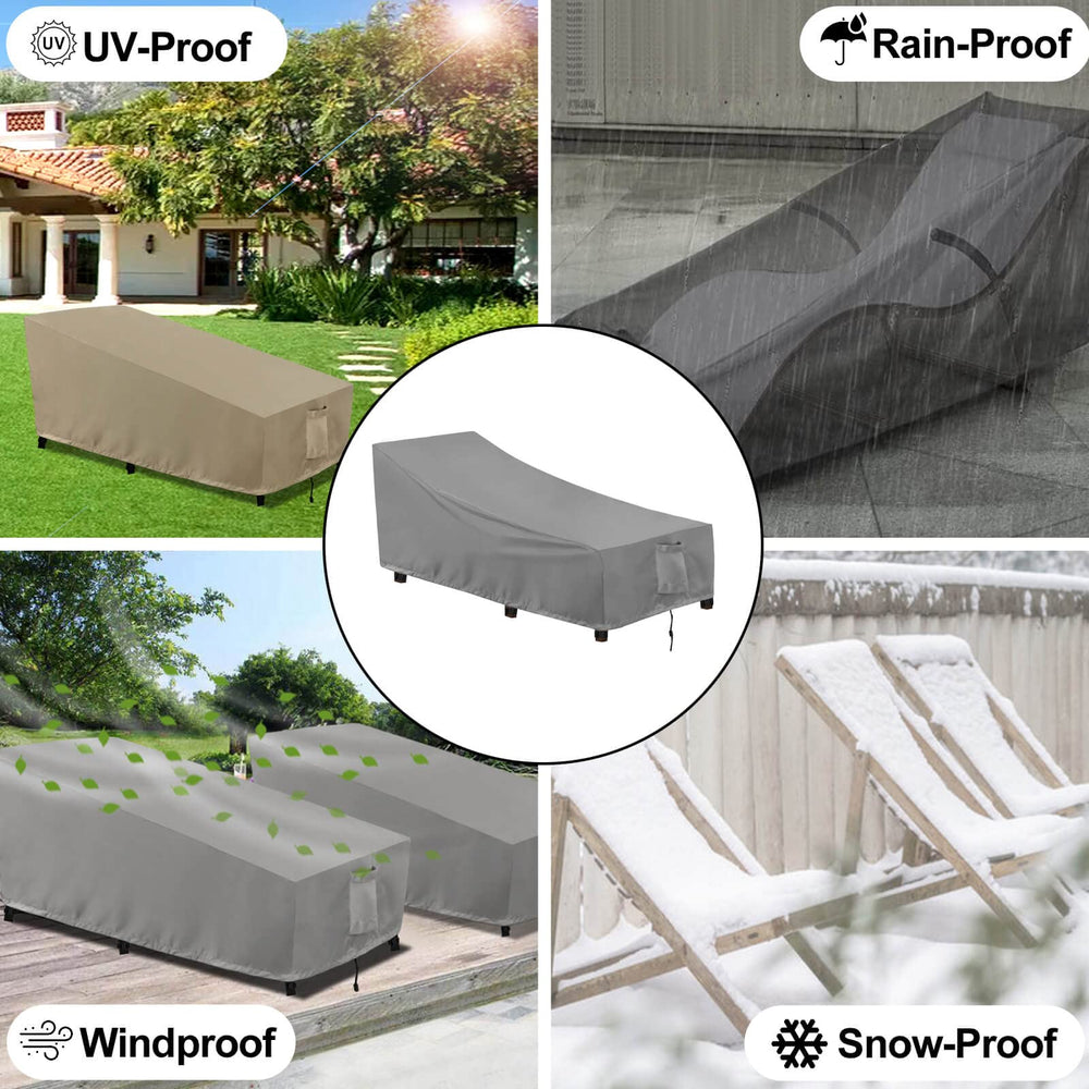 OutdoorLines cover beside measuring tape showing accurate 78x35.5x33 inches fit