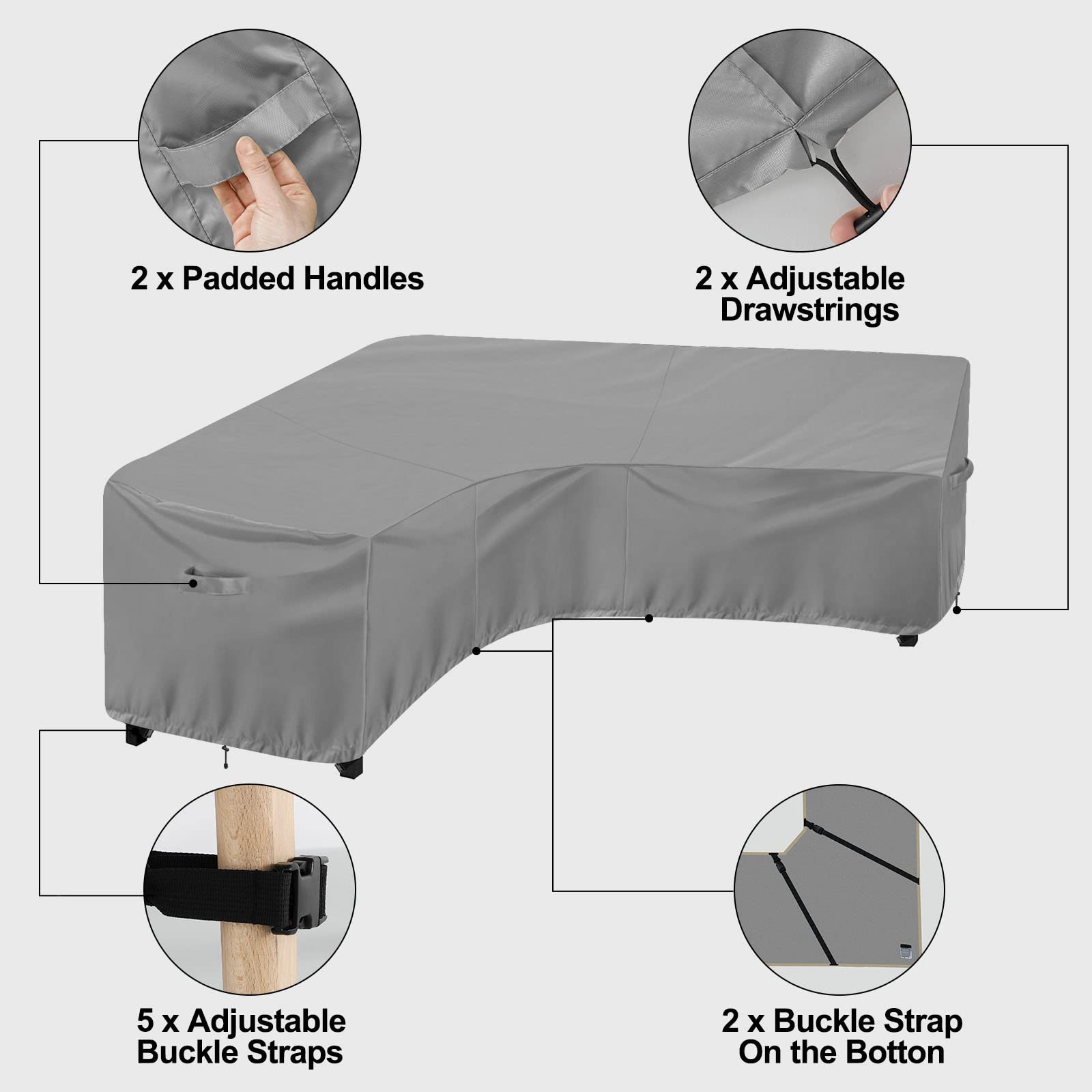 OutdoorLines storage bag with folded cover for compact, tidy off-season storage