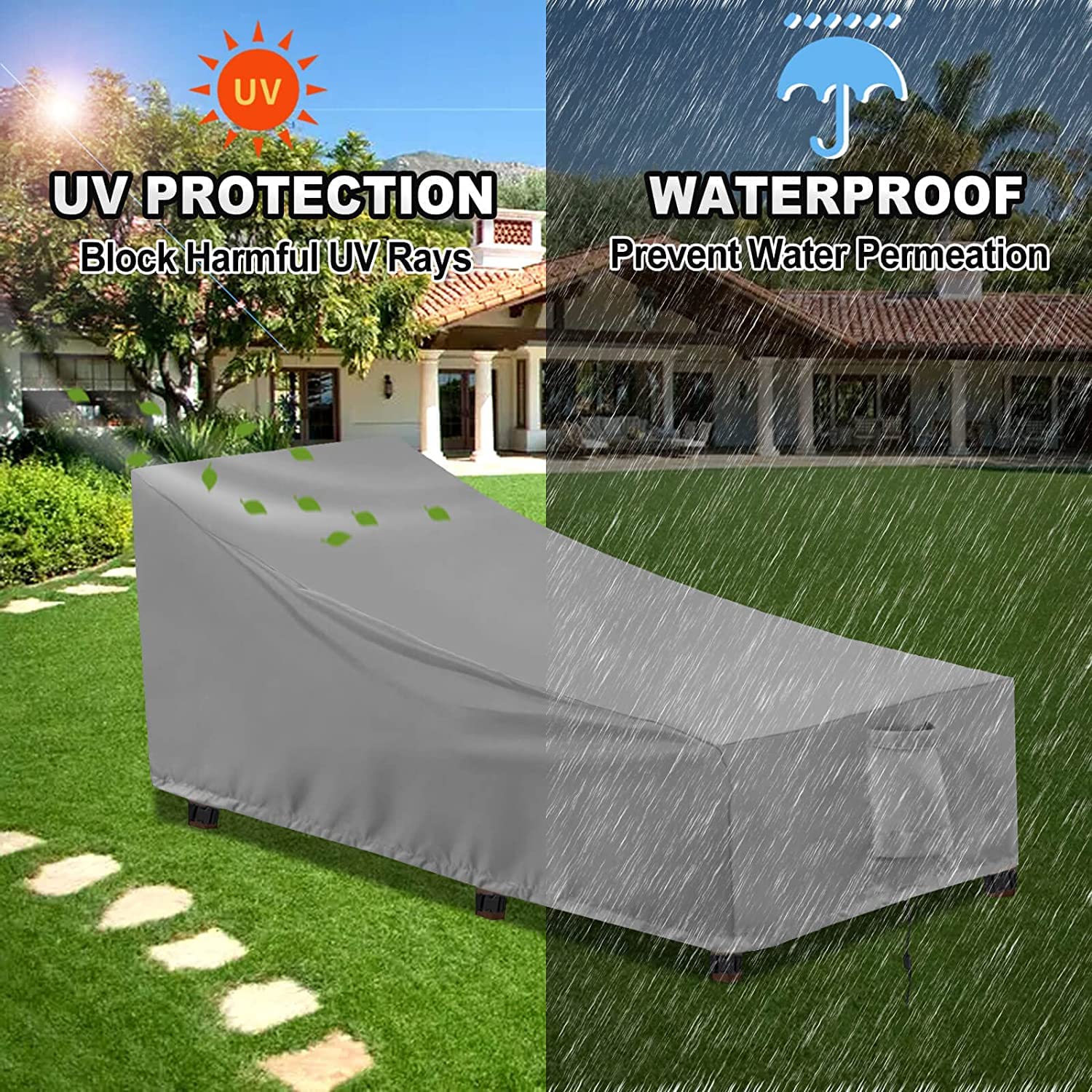 OutdoorLines two-pack with storage bag staged for compact off-season storage benefit