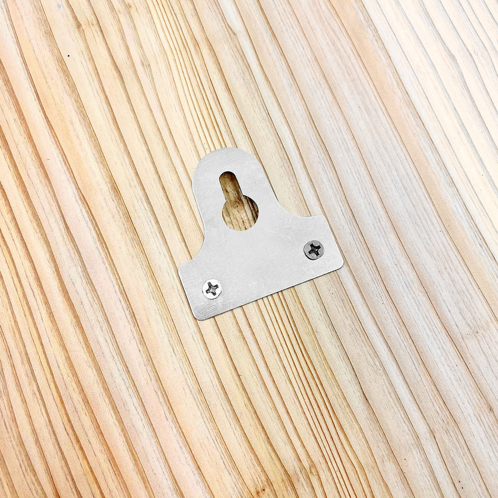 Outer Trails back hook close-up indicating easy, ready-to-hang mounting