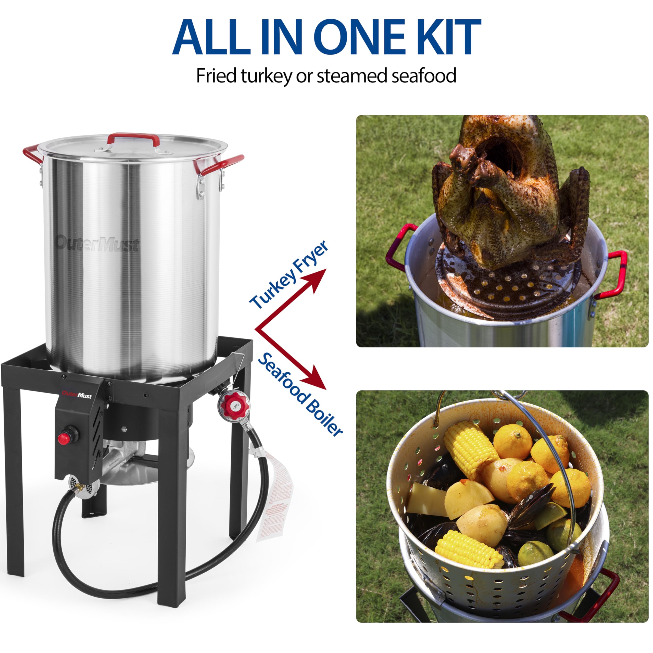 OuterMust size scale with person illustrating pot scale and portioning ease