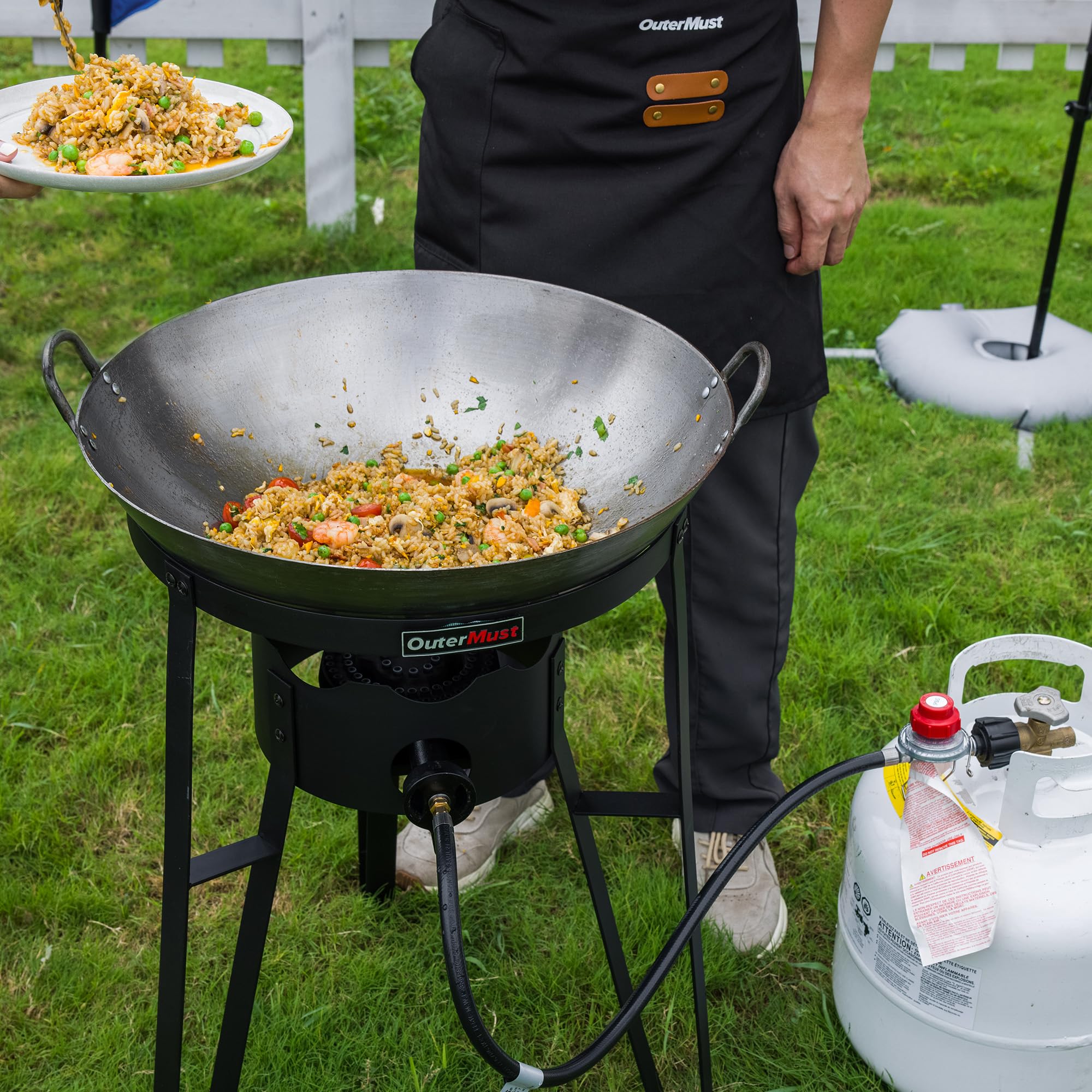 OuterMust weather-resistant cover protecting burner to extend outdoor lifespan
