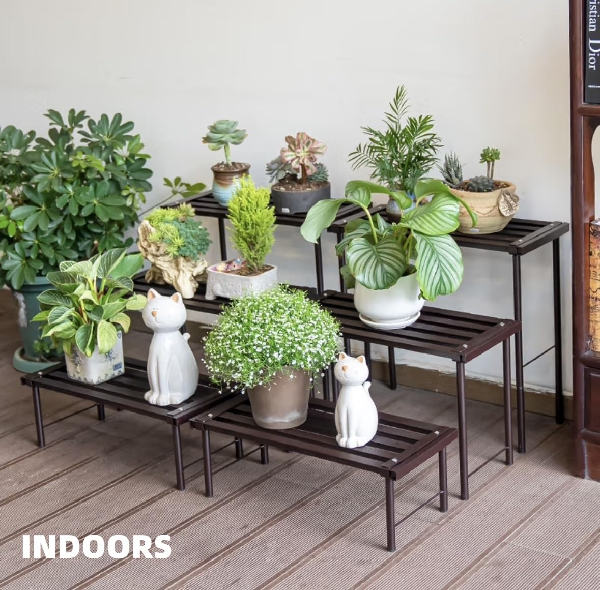 OUTEROOM stand used as hallway shelf shows versatile storage benefit