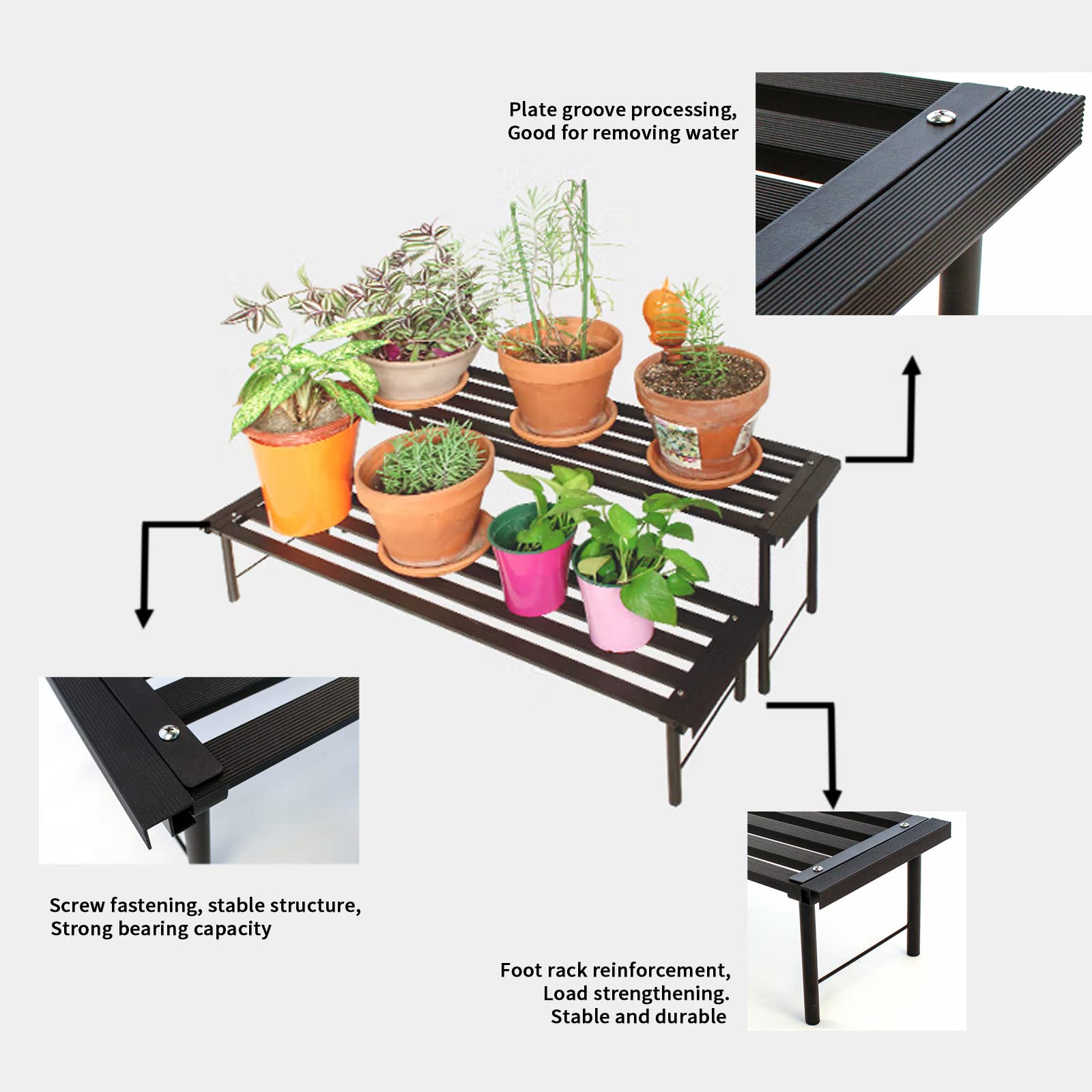 OUTEROOM size comparison with pot illustrates compact footprint advantage