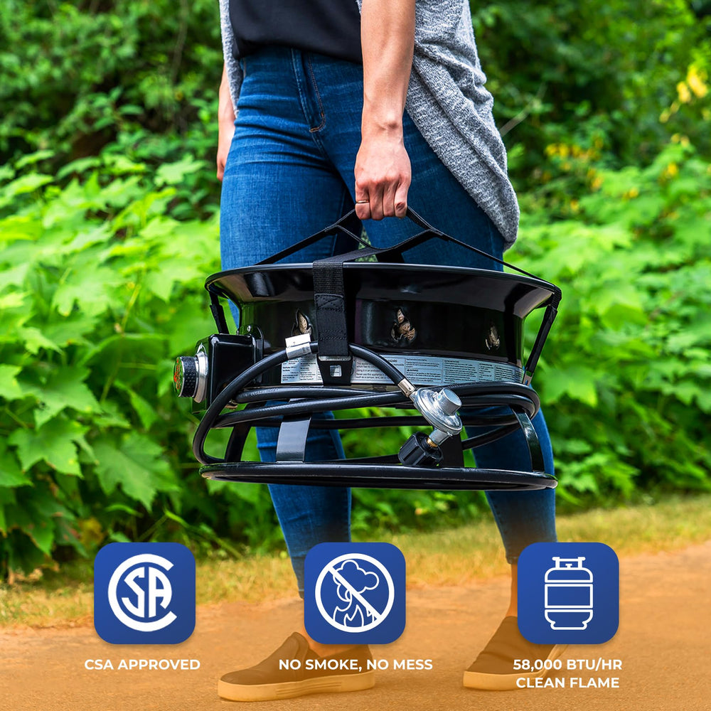Outland Living cover and carry kit displayed for protected transport benefit