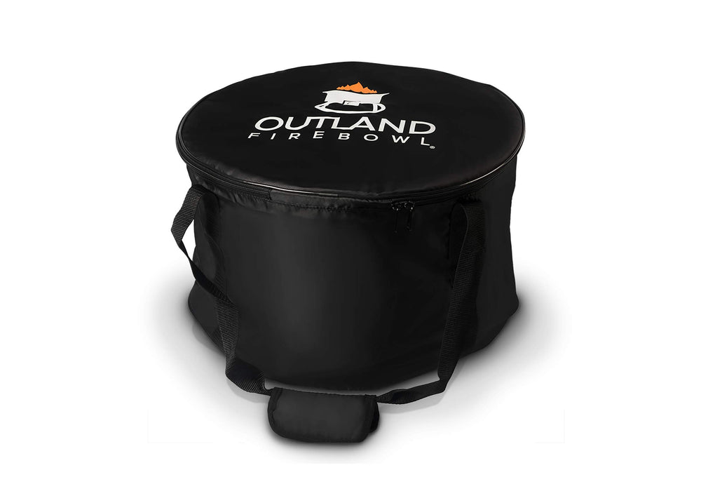 Outland Living carry bag with 19-inch Firebowl inside, snug fit prevents debris spread