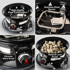 Outland Living with cover and carry kit for convenient transport and protected storage