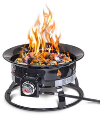 Outland Living front view showing compact firebowl and clean design benefit