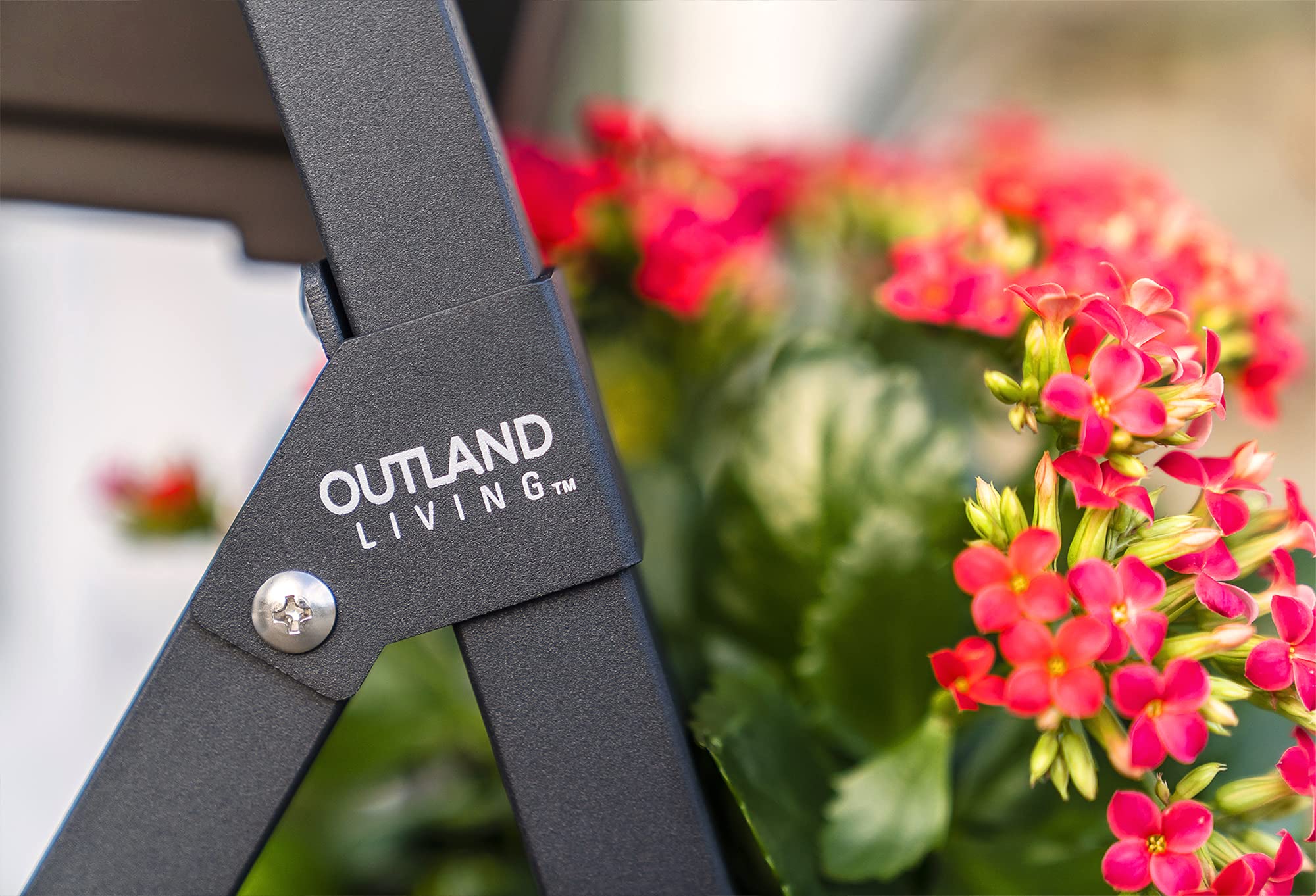 Outland Living vertical planters on balcony showing attractive lifestyle and productive gardening