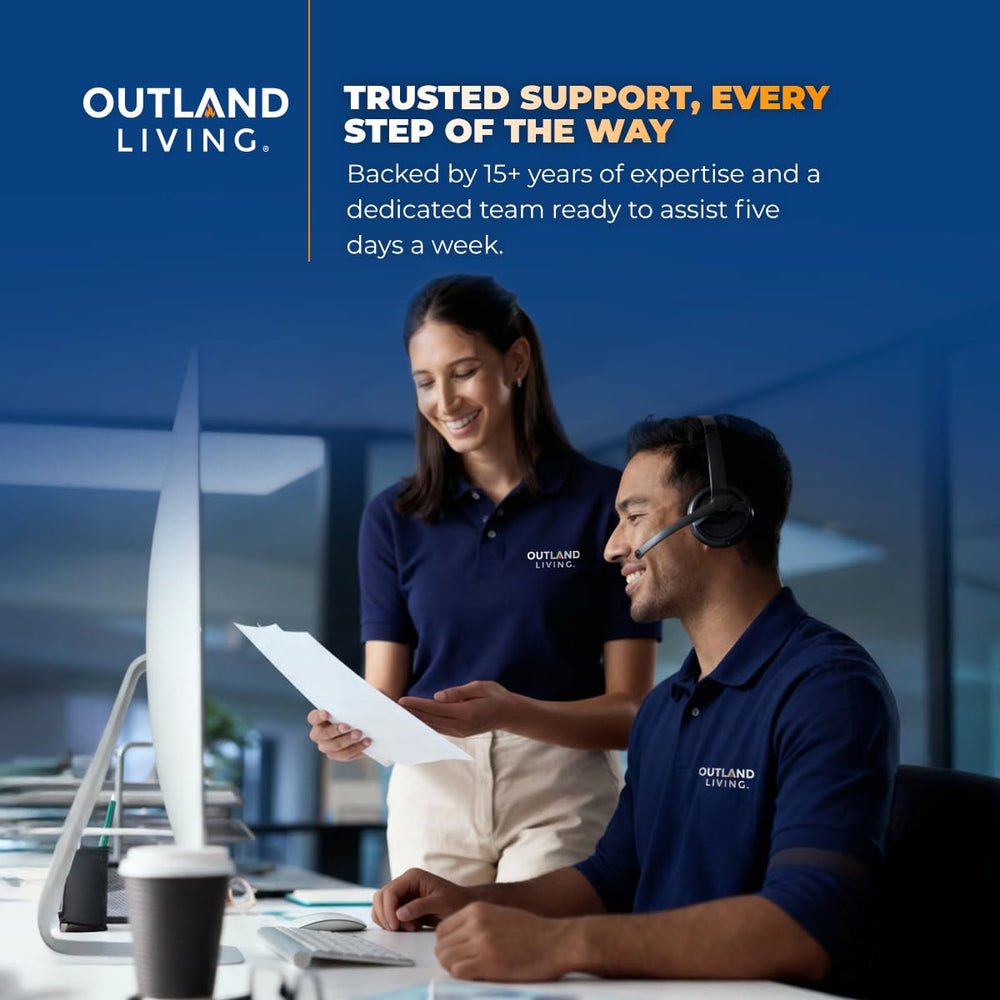 Outland Living packaged ready to travel for easy storage and transport benefit