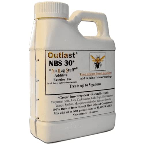 Outlast NBS30 pouring into paint can demonstrating easy mixability benefit