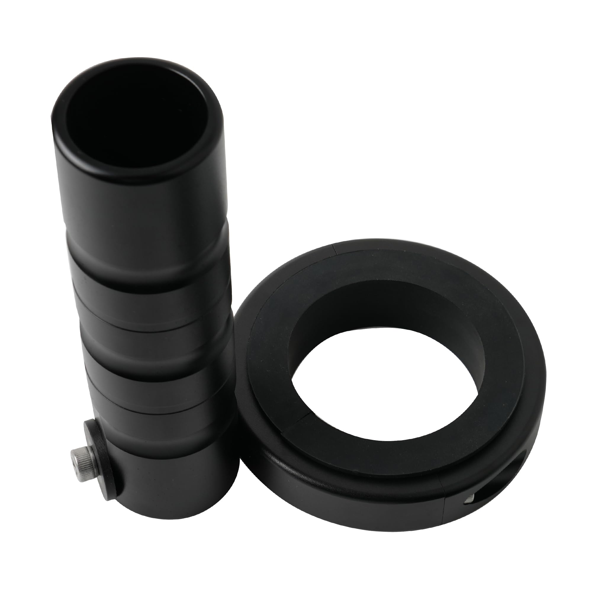 Outopakkle size comparison with ruler showing fit for 1 5/8"–2 7/8" tubing range