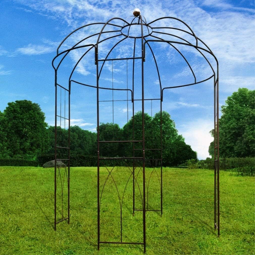 OUTOUR closeup of powder-coated wrought iron finish showing weather-resistant protection