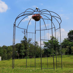 OUTOUR gazebo in garden with vines illustrating living canopy and decorative use