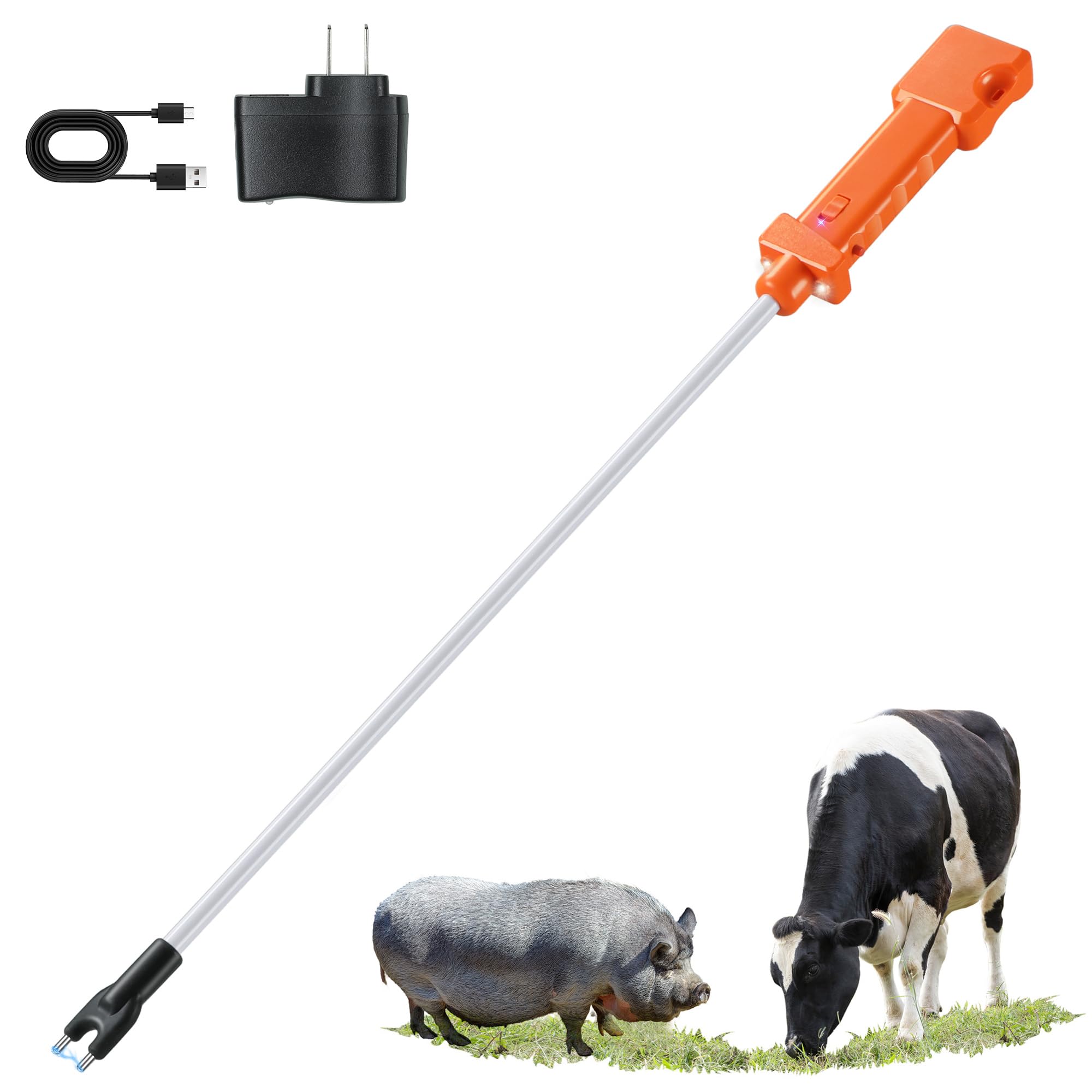 OUTPHORCE front view showing prod and controls, improves safe livestock handling