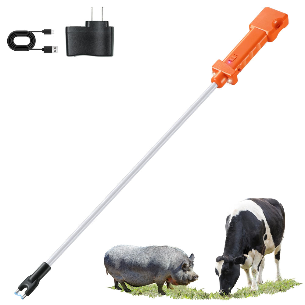OUTPHORCE front view showing prod and controls, improves safe livestock handling