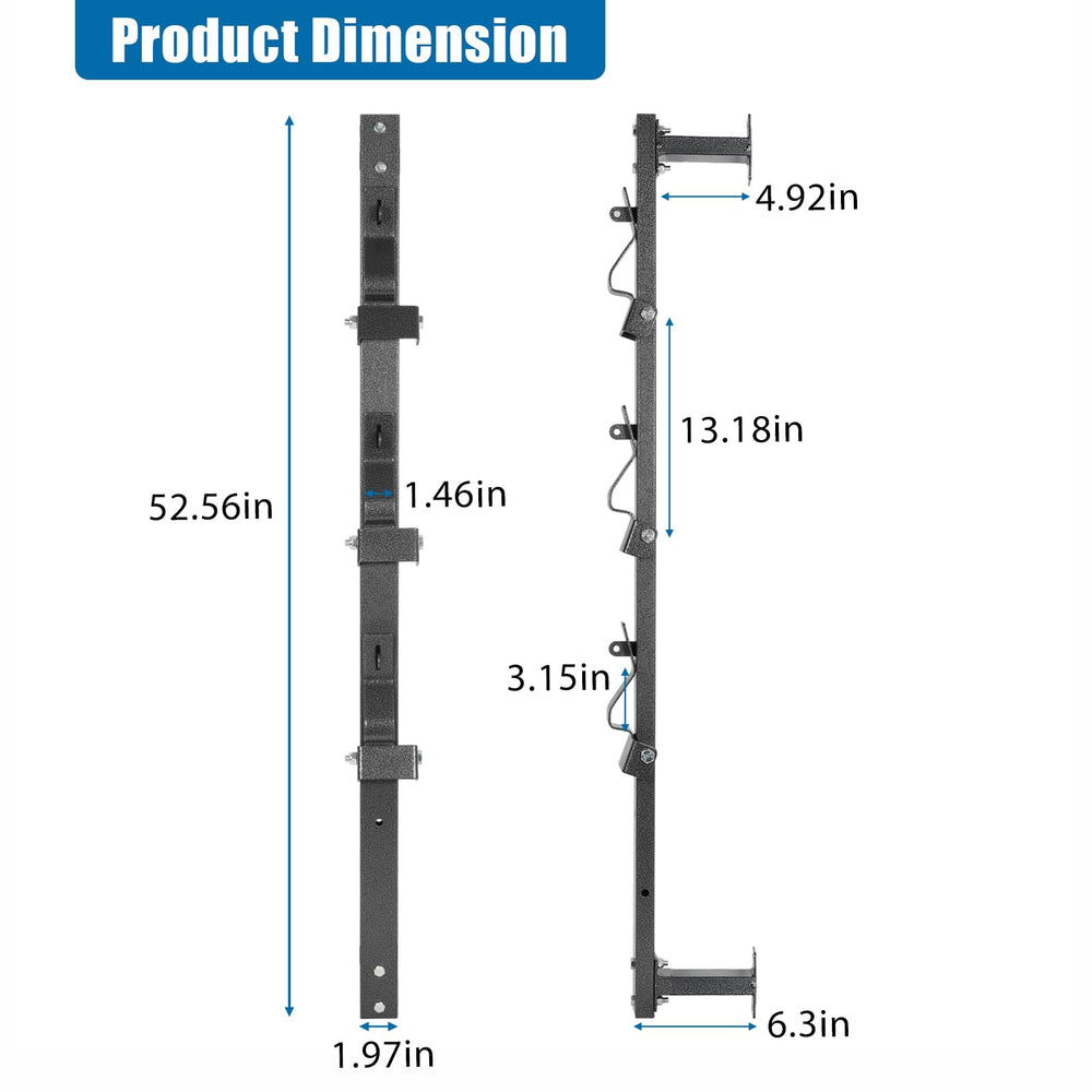 OUTPRIZE angled side detail highlighting powder-coated steel and welds for strength