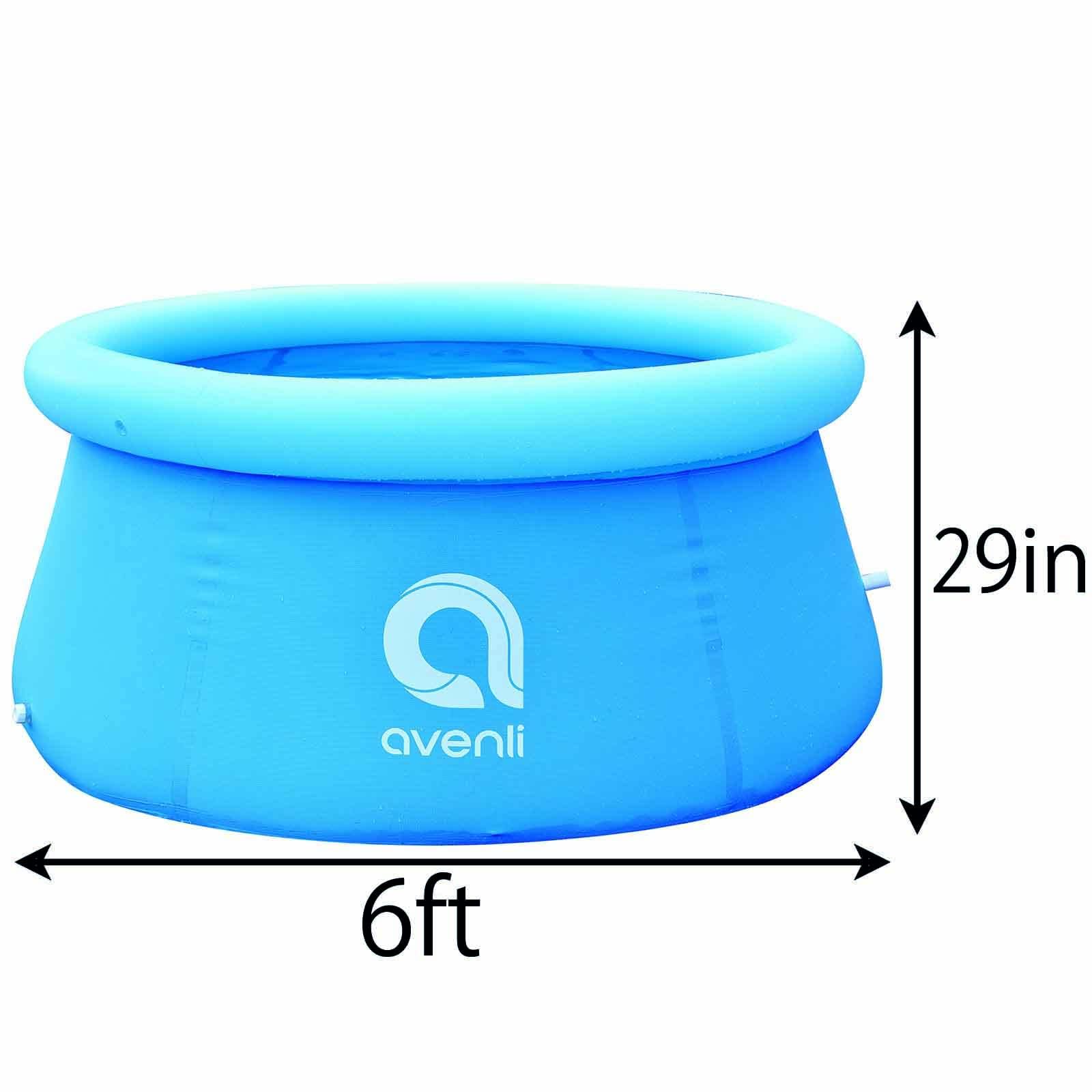Outraveler pool size comparison with adult and child illustrating scale