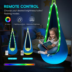OUTREE inflatable pillow detail and light showing extra comfort benefit