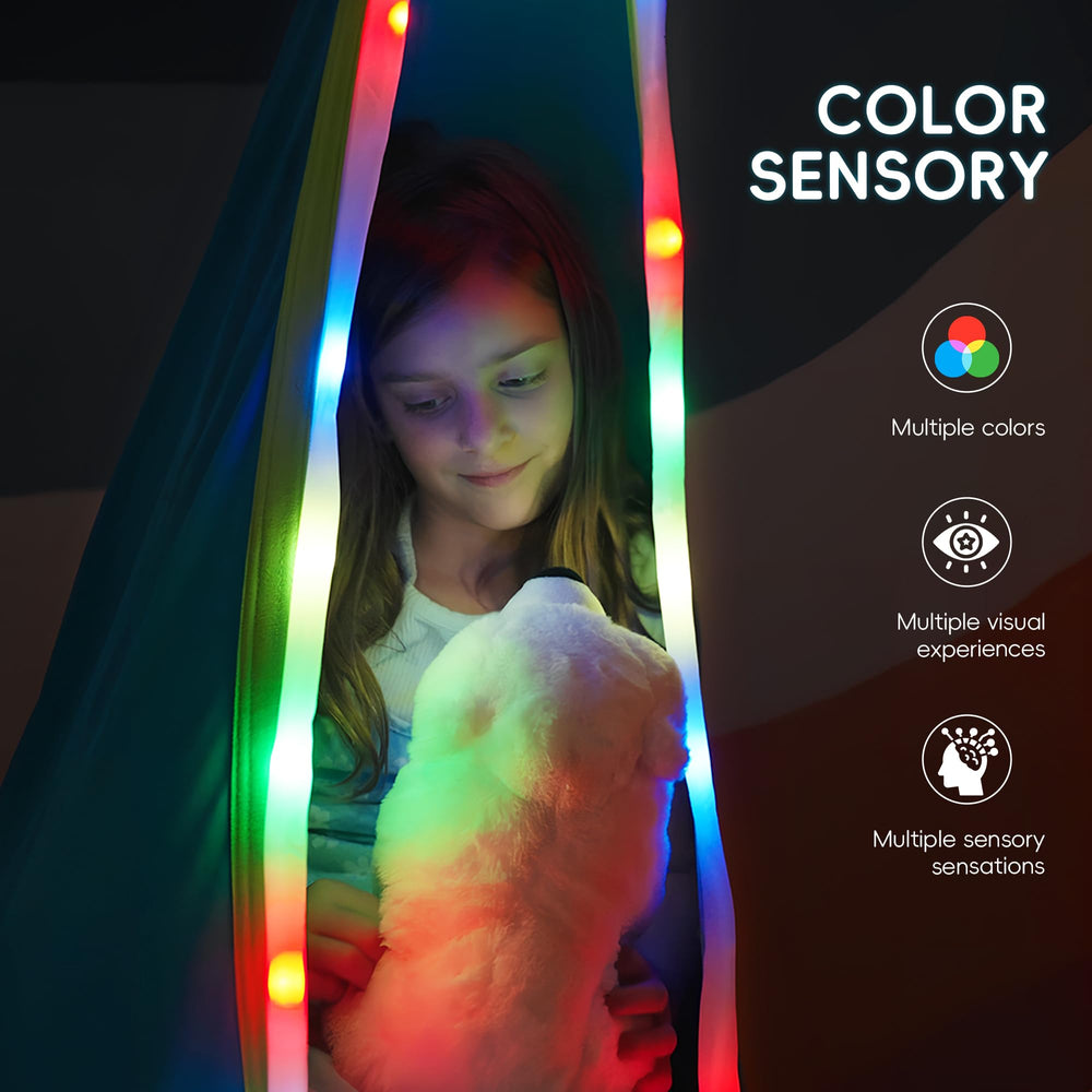 OUTREE LED close-up on light strip with calm color options benefit