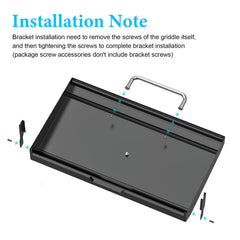 Outspark lid open on Blackstone 28 inch griddle for improved cooking control