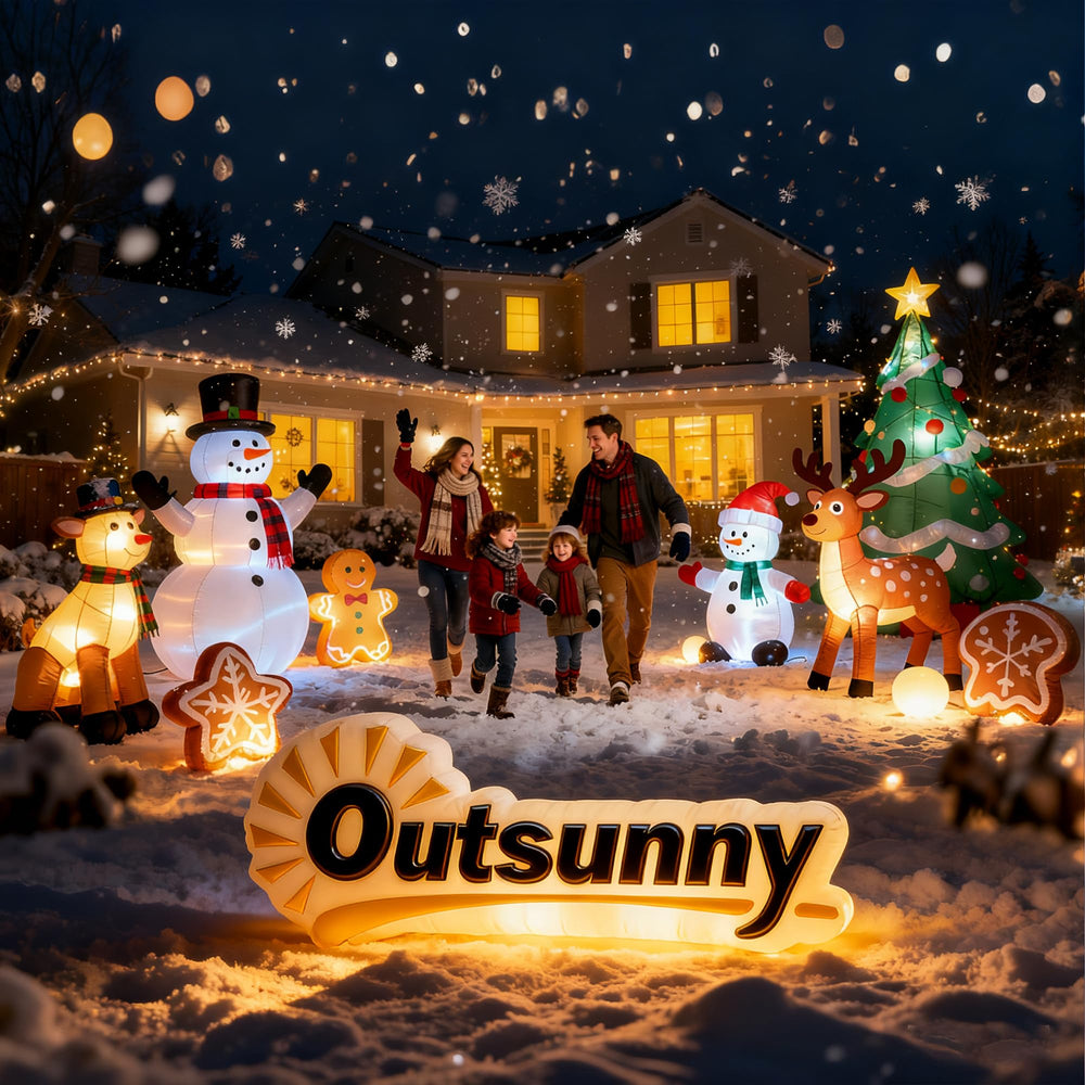 Outsunny boxed packaging showing compact storage and transport convenience