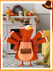 Outus goose side profile showing colorful feather pattern detail for festive look
