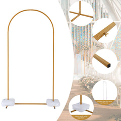 Outvita arch decorated with balloons demonstrating easy styling and event-ready impact