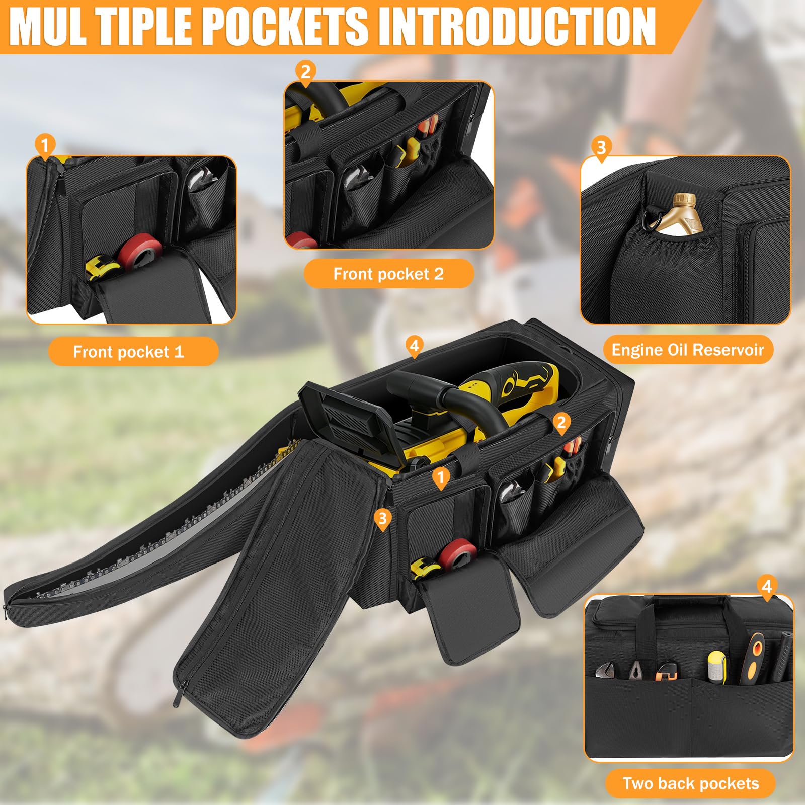 OUUTMEE non-slip feet and reinforced base providing stable, damage-resistant support