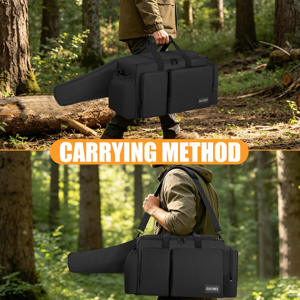 OUUTMEE detachable shoulder strap and padded handle for comfortable carrying