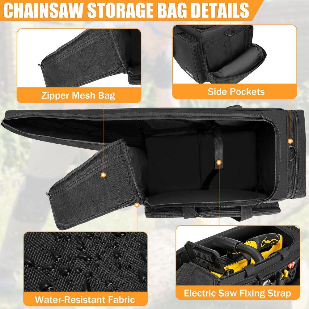 OUUTMEE interior pockets organized for tools, files and spare parts for easy retrieval