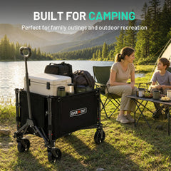Overmont folded compact storage showcasing easy trunk fit benefit