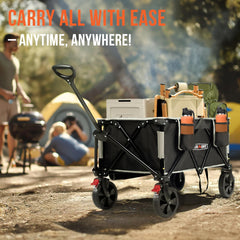 Overmont folded compact form fitting easily in a car trunk