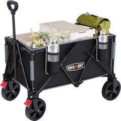 Overmont wagon front view showing full load capacity and stability