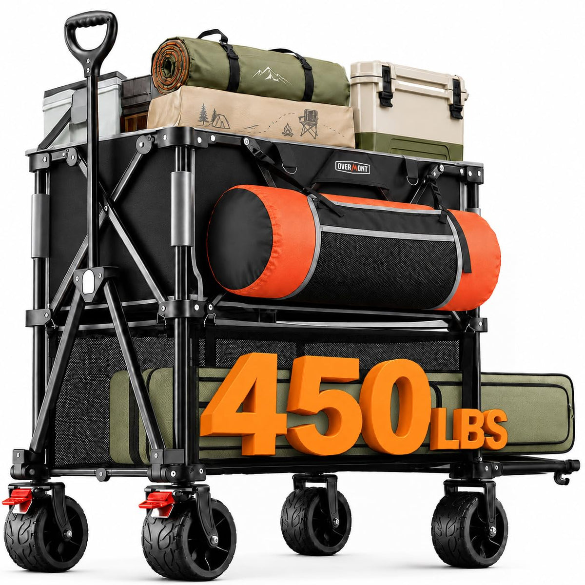 Overmont front view of wagon showing full double-decker capacity and stable stance