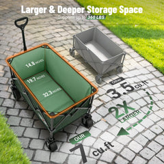Overmont folded compact size in trunk for space-saving transport benefit