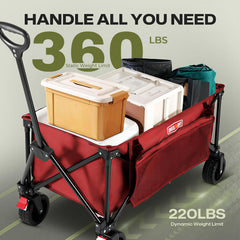 Overmont wagon side pocket detail showing long-item storage benefit