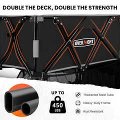 Overmont wheel and brake detail highlighting all-terrain traction and secure stop