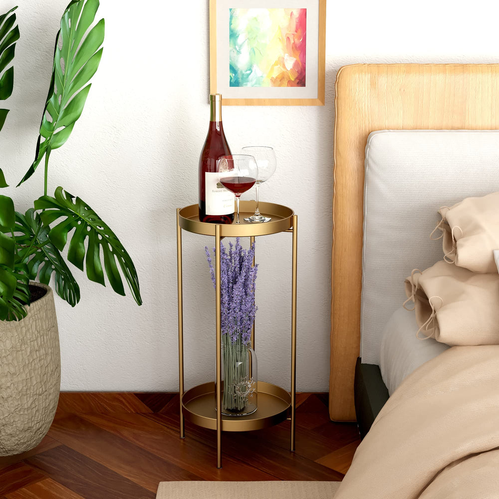 OVICAR plant stand on patio showing outdoor durability and weather-resistance benefit