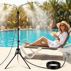Ovrimelle front view of full stand with benefit of portable cooling