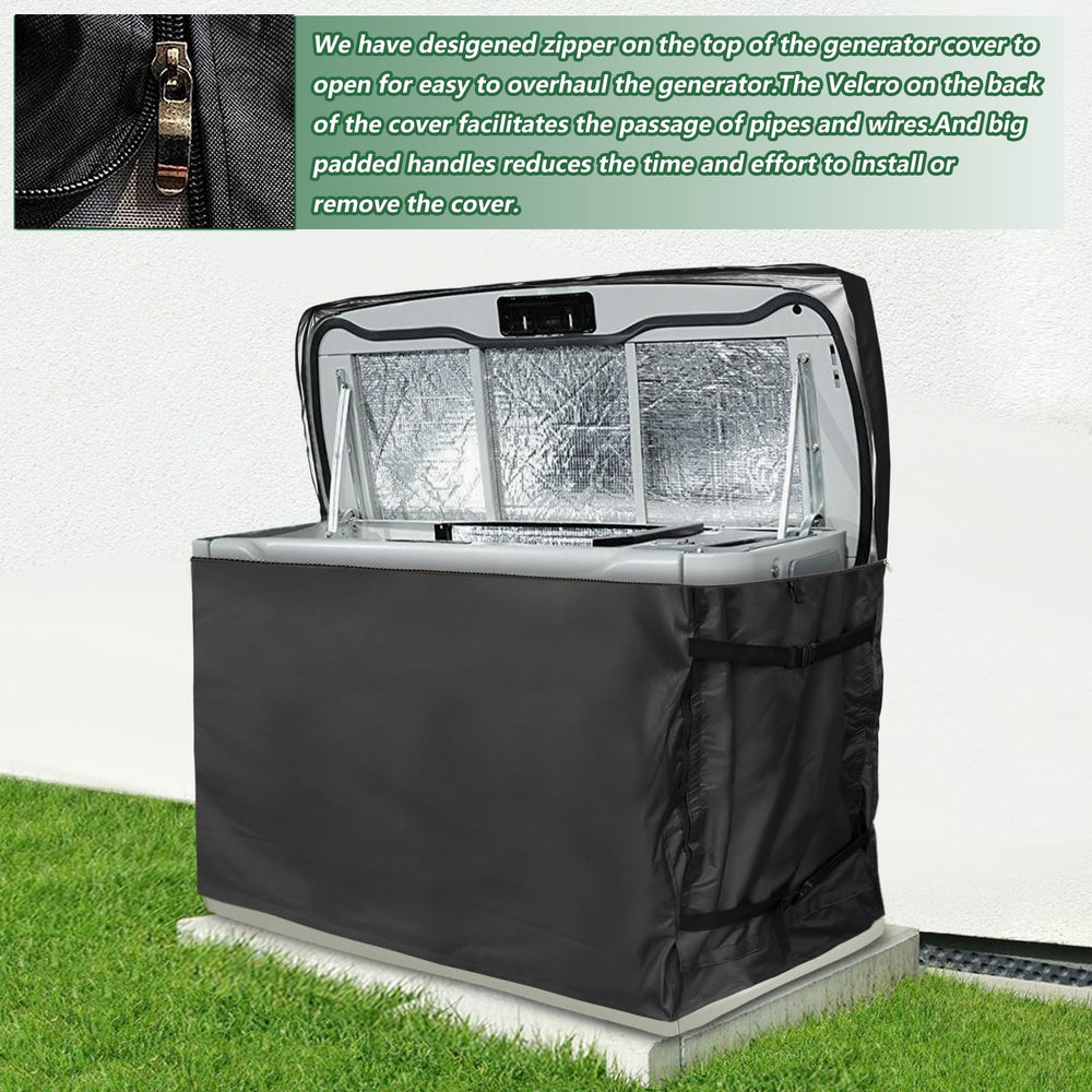 Owlcover padded handles used to lift cover easily and reduce installation effort