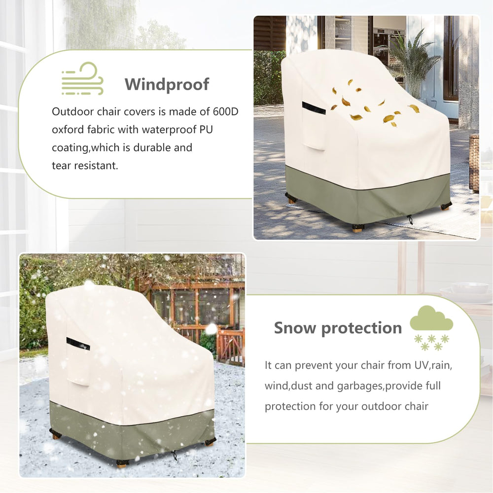 Owlcover cover on chair to show fit and scale for buyer confidence