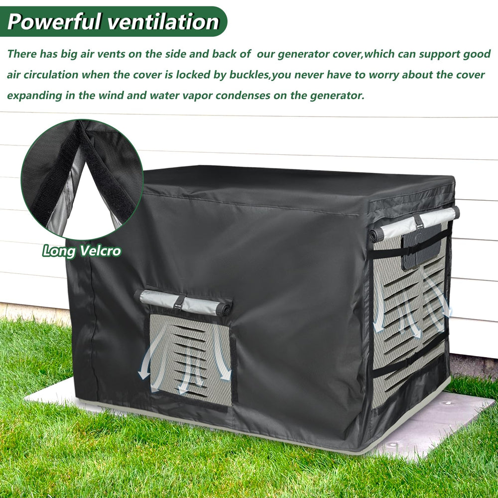 Owlcover side and back vents shown to promote airflow and reduce condensation
