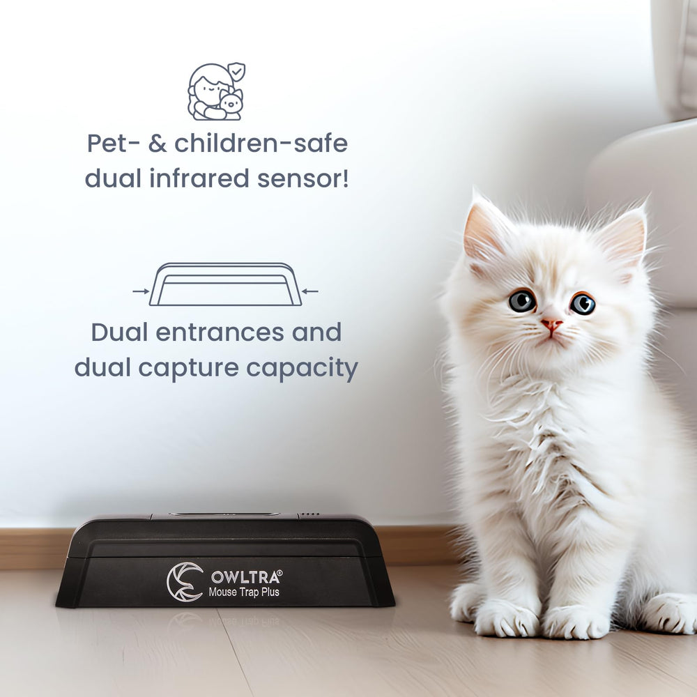 OWLTRA EMZ Plus interior sensor close-up highlighting dual-infrared safety activation