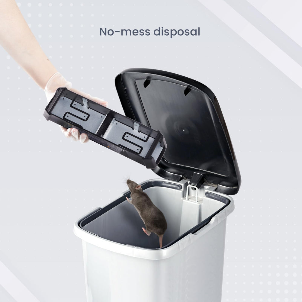 OWLTRA EMZ Plus removable lid being opened for no-touch disposal and hygienic removal